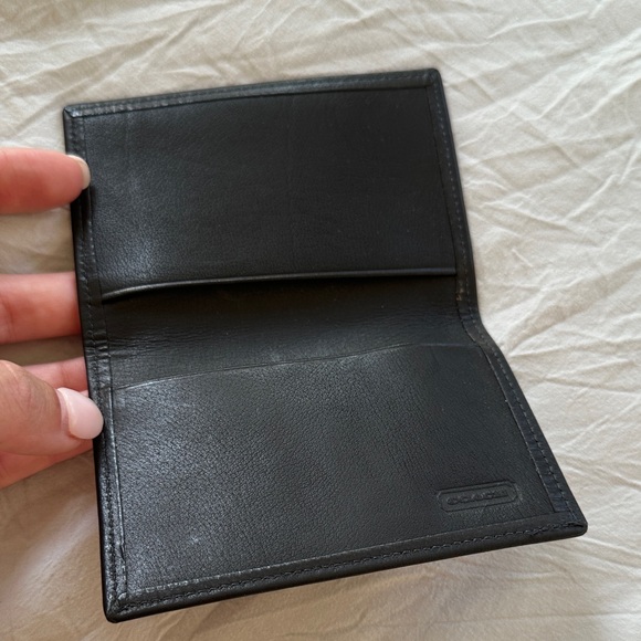 Coach Black Leather Key & Card Holder - Picture 1 of 11
